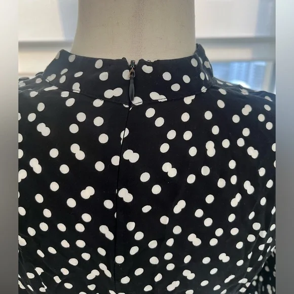 Zara black dress with white polka dots - Picture 6 of 6